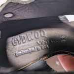 Cydwoq Curlicue Plum Brown Rustic Floral Leather Block Heel Ankle Boots 36 6 Photo 2