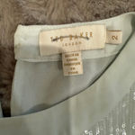 Ted Baker Sequin Top Women's Size 2 Light Blue Party Classy Minimalist Wedding Photo 3