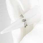 Silver Edgy Stacking Ring Photo 1