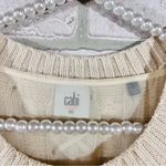 CAbi  Style 3157 Cream Cable Lace up Long Sleeve Sweater Size XS Photo 6