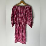 Tory Burch Tory‎ Burch Shirt Sleeve Tie Waist Red Swim Cover Up Size Large Photo 1
