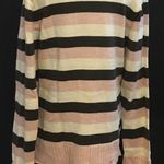 Canyon River Blues NEW Womens  Pink Gray Striped Cowl Neck Sweater Size Large Photo 4