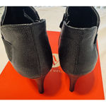 Italian Shoemakers Apri By  Boots Womens 6 Black Faux Leather Ankle Booties heels Photo 3