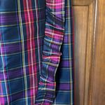 Kate Spade  - Navy & Purple Plaid Ruffle Front Skirt Size 6 Photo 2