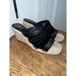 Vince Camuto Vince Camtuo Women's Black Strappy Wedge Sandals Size 10M Espadrille Platform Photo 1