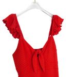 MINKPINK Revolve Laurel Mini Dress Red Eyelett Sleeveless Mini Dress Small Photo 6