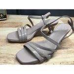 Naturalizer  Galaxy Women 8.5 M Gray Patent Leather Open Toe Strappy Dress Sandal Photo 3