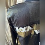 Rocawear  Gold & Black Shimmery Bomber Jacket Vintage Photo 7