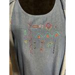 Vintage Napa Valley Blue Denim Embroidered Dress (Large) & Shacket (Medium) Set Photo 2