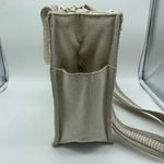 Eric Javits New York Lil Côte d’Azur Beige Purple Tote Bag Canvas Shoulder Bag Photo 3