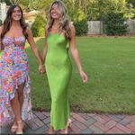 Bec + Bridge Moon Dance Green Strapless Maxi Dress Size 4 Photo 3