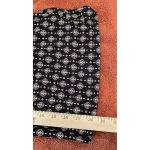 Liz Claiborne  Career Large Pull On Wide Leg Pants Black‎ Geometric Print Stretch Photo 4