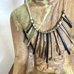 Multicolor gold tone " stick" Necklace Photo 11