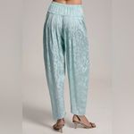 Anthropologie By Pleated Harem Trousers size large embroidered blue bohemian Photo 1