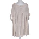 We The Free  Cream Velour Tunic Size Large Oversized Velvet Tunic Photo 1
