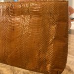Vintage snakeskin mustard colour clutch Yellow Photo 3