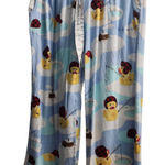 Nick & Nora Sleepwear Pajama Pants XXL Fishing Ducks Flannel Cotton Blue Cozy Photo 0