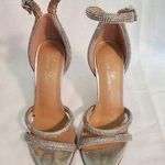 Lauren Lorraine Heels size 6 Silver Embellished Formal Ankle Strap S37 Photo 0