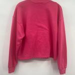 ZARA Sweatshirt Skip To Friday Hot Pink Mock Neck Long Sleeve Womens Medium Photo 3