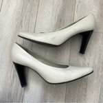 Jil Sander  Pumps leather pointed toe womens White size 39.5 designer classic Photo 6