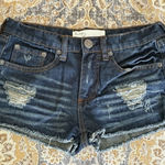 Vintage Havana  Dark Blue Jean Shorts Photo 0