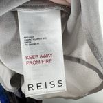 Reiss Mirte Silk V-neck Maxi Dress Size 6 Blue Tie Dye Batik Chiffon Silk Photo 8