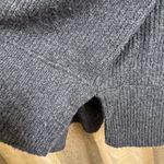 Aerie Dark Gray Oversized Ribbed Knit Drop Shoulder Crewneck Sweater XS Photo 4