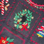 vintage work in progress christmas sweater embroidered sweater sequin s (6 Photo 1
