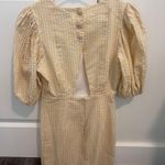 English Factory  yellow puff sleeve mini dress Photo 6