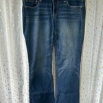 American Eagle Super Stretch Prefaded Dark Wash Artist Denim Jeans Boho Rodeo 10 Photo 1