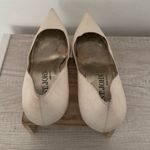 St. John Vintage Cream ’s Leather Wood Heel Pumps High Heels Size 8 READ Photo 6
