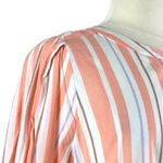 A New Day Target Button Down Blouse Long Sleeves Peach Stripes NEW Women’s XXL Photo 8