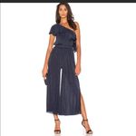 Capulet Revolve  Vanessa Navy Ruffle One Shoulder Top, NWT, Small, MSRP $158 Photo 5