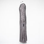 Adrianna Papell - Gatsby Silver Sequin Gown - Size 6 Photo 5