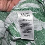 Tahari  Green and White Boxy 3/4‎ Sleeve Blouse Photo 3