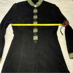 Jessica Howard  Velvet Tunic Jacket w/ Gold Trim • Vintage Set Top Photo 6