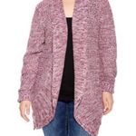 Derek Heart Purple Cacoon Open Cardigan Photo 0