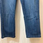 st. john's bay Blue Denim Pull On Elastic Waist Straight Leg High Rise Pants Jeans Photo 1