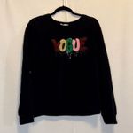 Vogue Long Sleeve Sweatshirt with Colorful Vogue Design Black Size L Photo 0