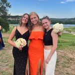 Aidan Mattox Strapless Gown Orange Photo 5