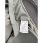 Kona Sol  Olive Green Ruched Front‎ @ Sides V neck Low Back Onepiece Swimsuit 16W Photo 5