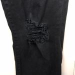 Levi's Levi’s Premium Women’s 725 High Rise Straight Crop Distressed Black Denim Jeans Photo 2