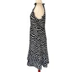 Who What Wear Midi Chic Zebra Print Halter Dress Photo 10