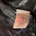 Elle  size small black tank top sleeveless blouse ruffle detail down front center Photo 4