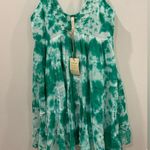 Raga / Anthropologie Pintucked Tie Dye Babydoll Short Mini Dress, NWT! Photo 5