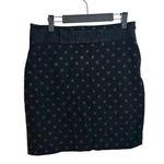 Loft  Black Polka Dot Bow Pencil Skirt Photo 0