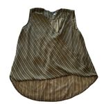 Kut From The Kloth  Olive Striped Top Pit to pit 21", length 23" front, 27" back Photo 0
