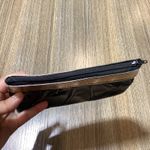 Vintage Black Clutch Purse with Metallic Gold Trim Photo 4