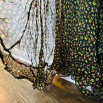 Caroline Constas Vivian Winter Rose 100% Silk V Photo 10