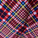 Vintage Schrader Petites Plaid Skirt and Top Set Size 8P Red Photo 6